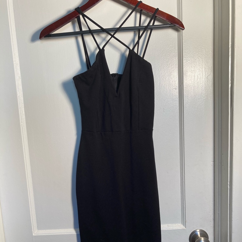 Windsor Cross Front Midi Body-con Dress